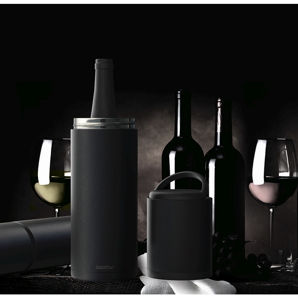    Vin blanc portable wine chiller ,   (Asobu VPB1 silver)