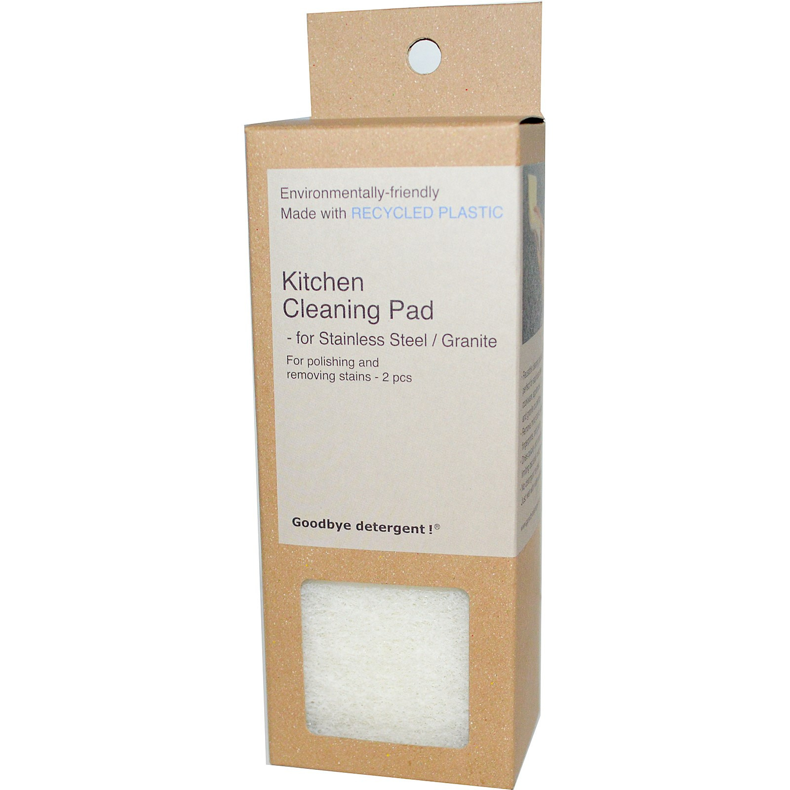    Kitchen Cleaning Pad Stainless Steel 2  (Goodbye Detergent! GBD201)