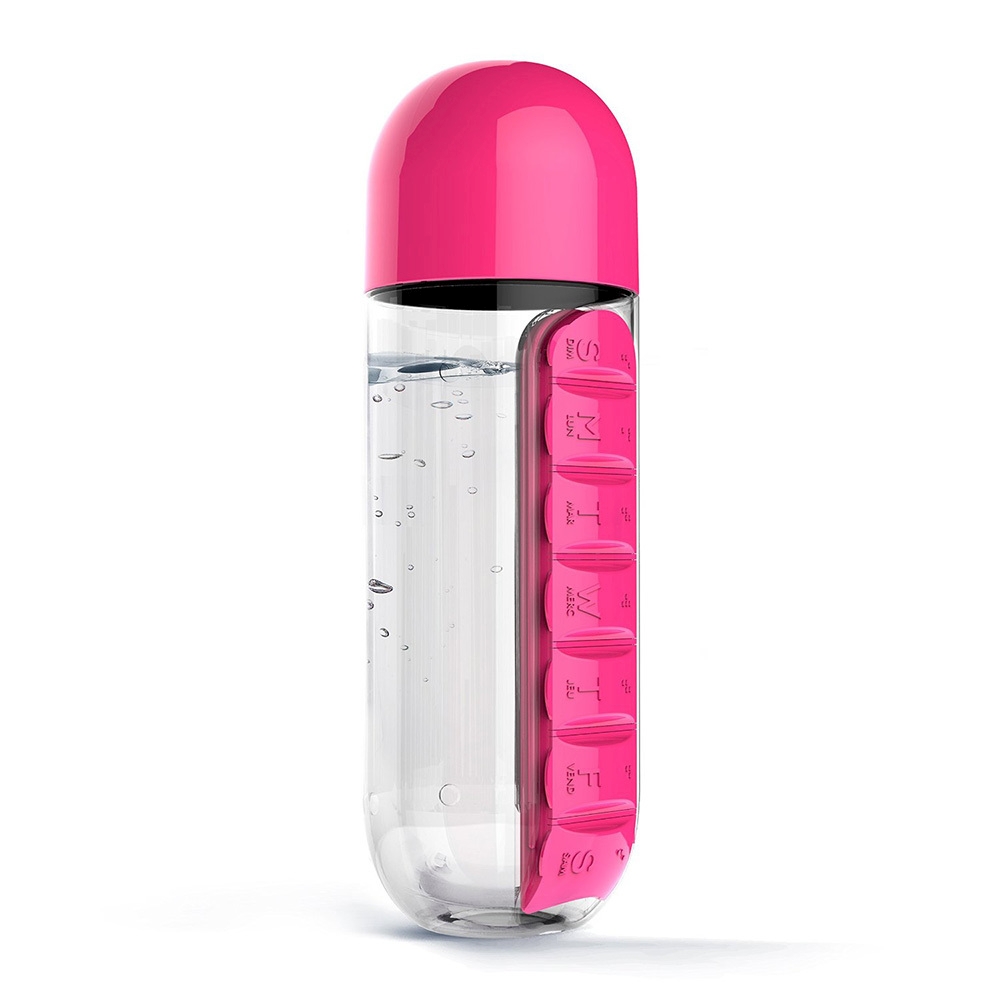  In style pill organizer bottle , 0.6  (Asobu PB55 pink)