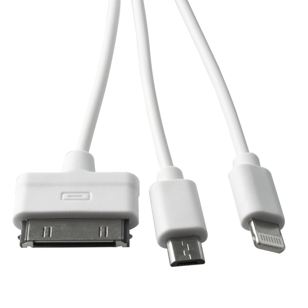  3--1: micro USB, iPhone 5/6/7, iPhone 3/4 (LikeTo 5183)