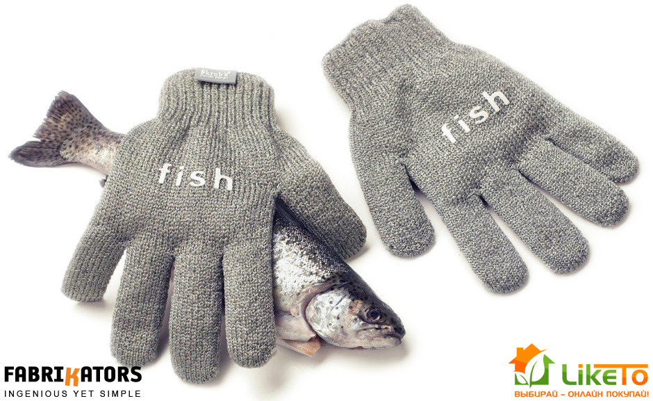 Непромокаемые перчатки для чистки рыбы Skruba