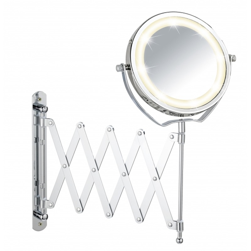 Зеркало косметическое с подсветкой Brolo настенное (Wenko 3656380100)