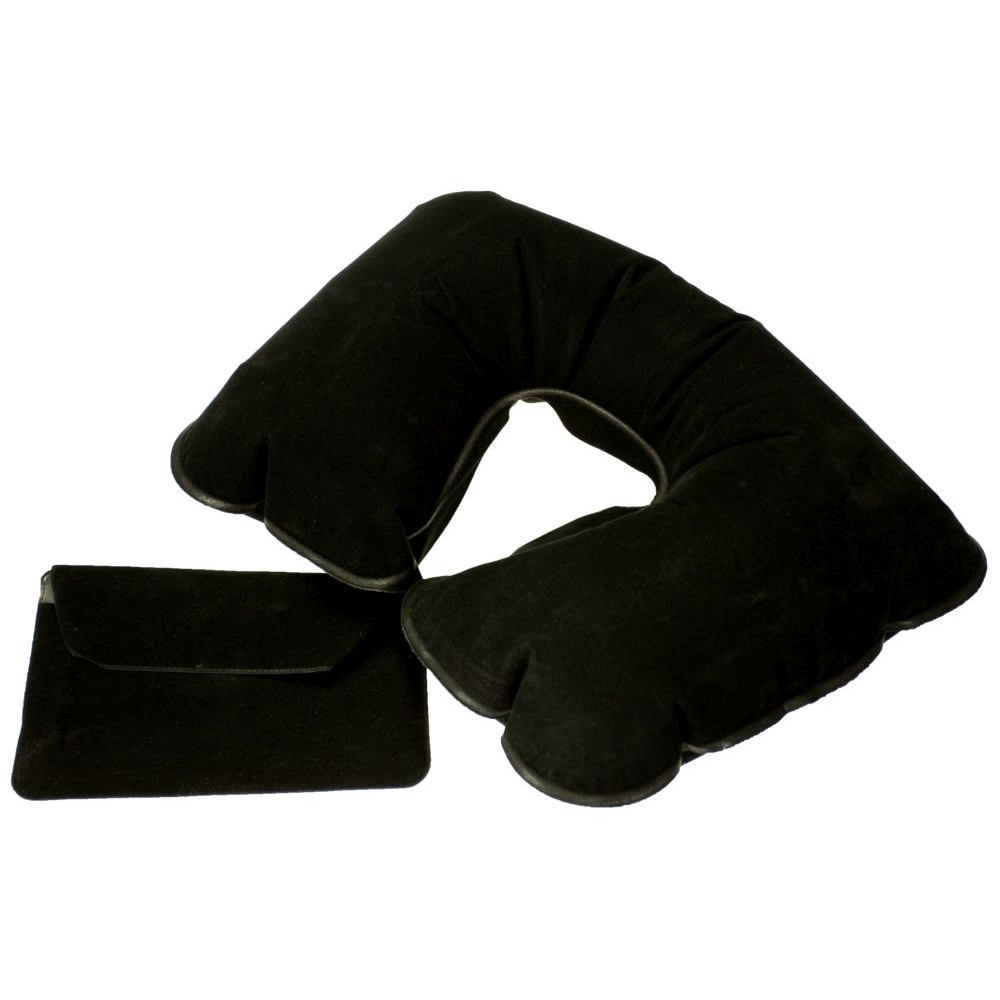 Надувная подушка под шею в чехле Sleep, чёрная (LikeTo 5125.30)