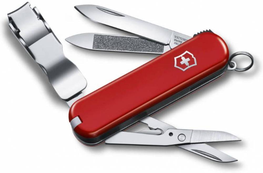 Нож-брелок Nail Clip 580, красный (Victorinox 7718.5)