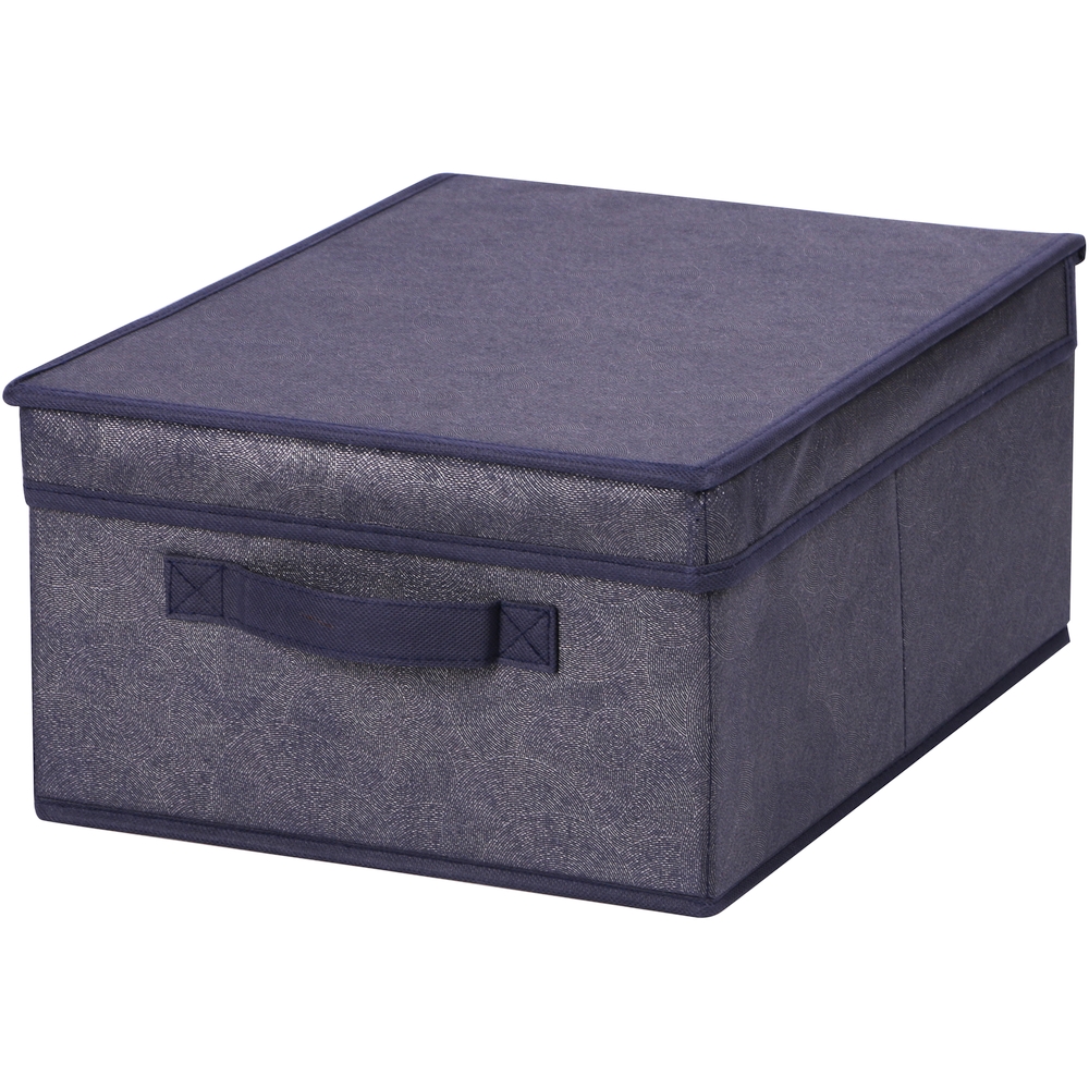 Коробка для хранения с крышкой синяя, 30х40х18 см (Hausmann HM-SO03502)