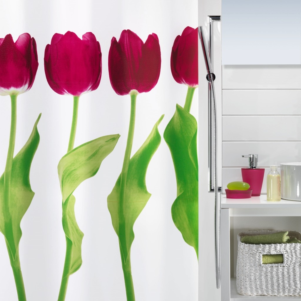 Штора для ванной Tulipa (Spirella 1014423)