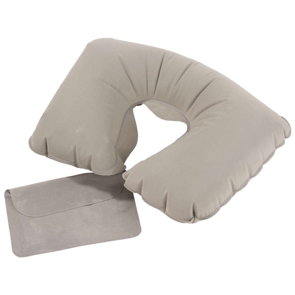 Надувная подушка под шею в чехле Sleep, серая (LikeTo 5125.10)
