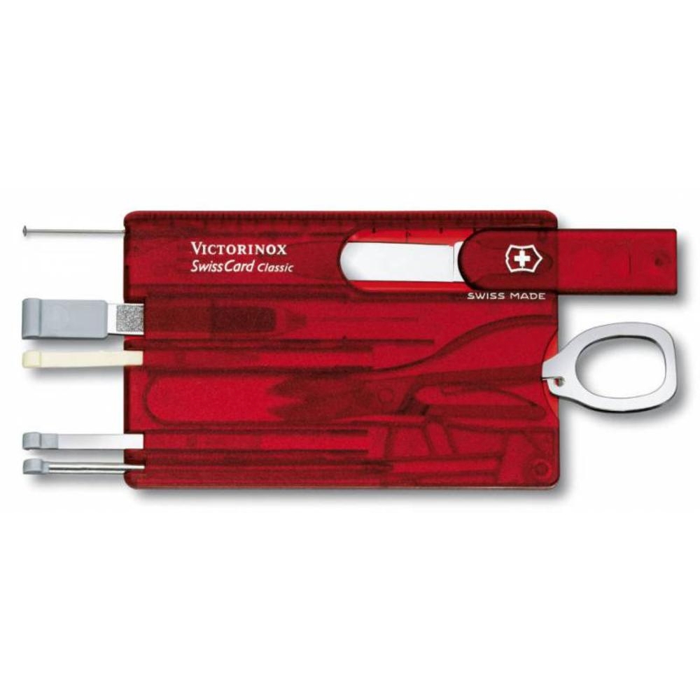 Набор инструментов SwissCard, красный (Victorinox 7703.55)