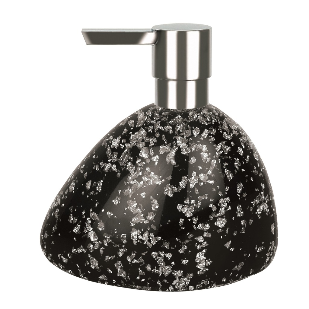 Дозатор для мыла Etna Glitter, чёрный (Spirella 1016528)