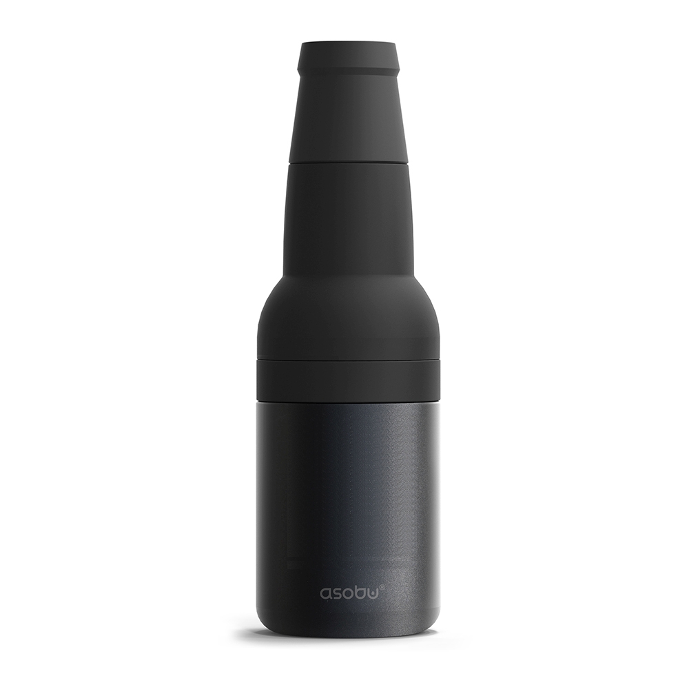 Термоконтейнер для банок и бутылок Frosty to 2 go chiller черный,  л (Asobu FC2G black)