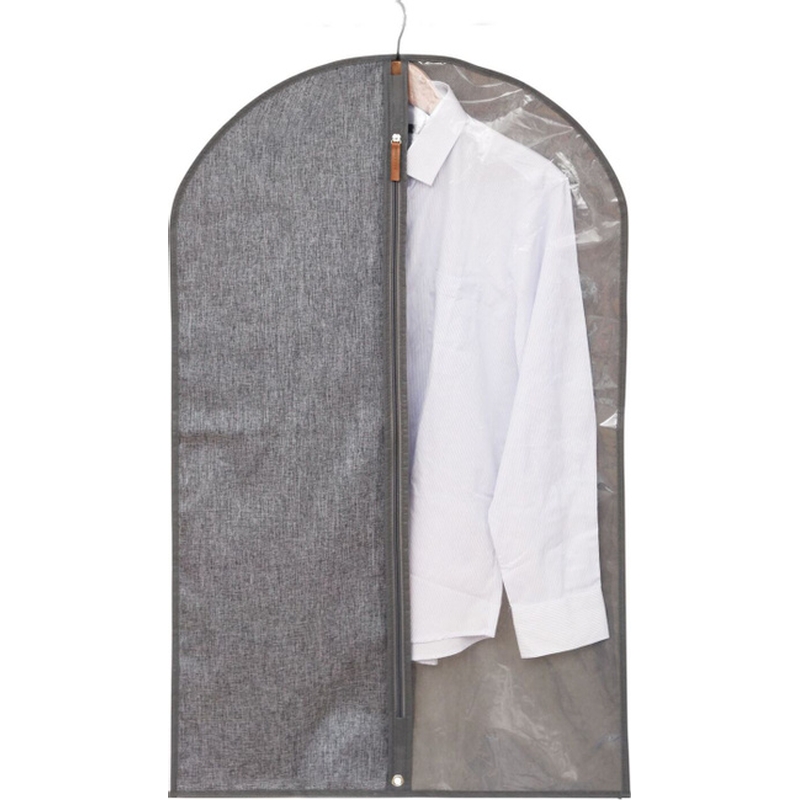 Чехол для одежды серый, 60x100 см (Hausmann HM-6A-301)