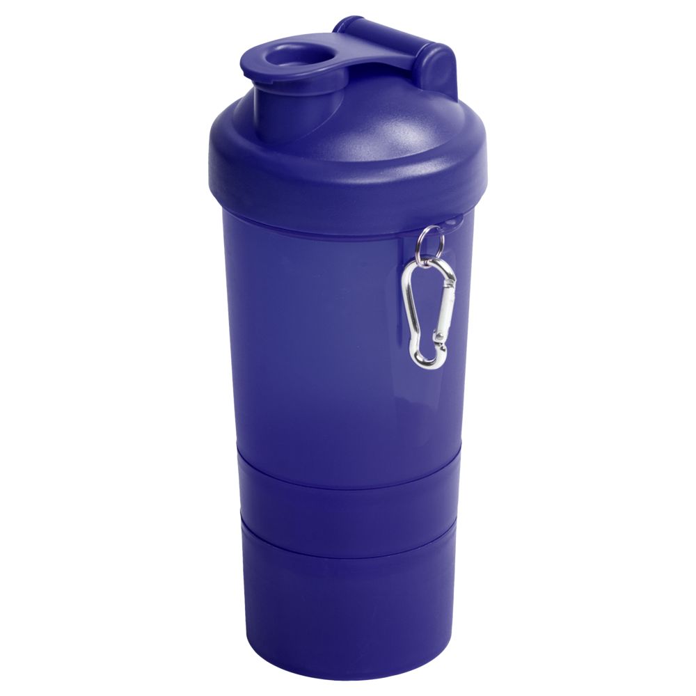 Спортивная бутылка-шейкер Triad, синяя (Makito MKT4692blue)