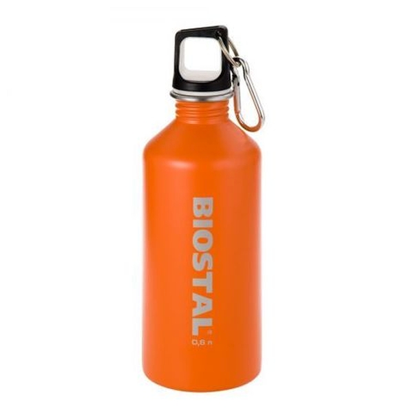 Бутылка Fler с карабином оранжевая, 0.75 л (Biostal NS-750-O)