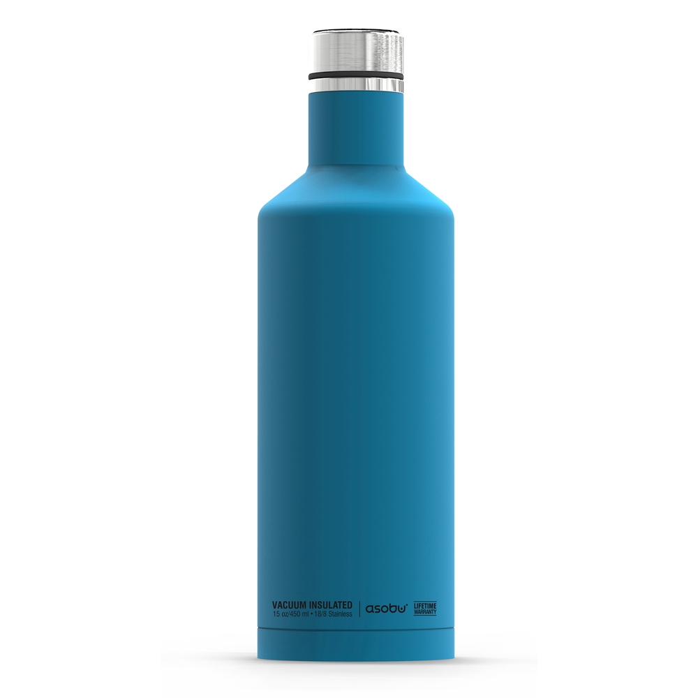 Термобутылка Times square travel bottle голубая, 0.45 л (Asobu SBV15 blue)