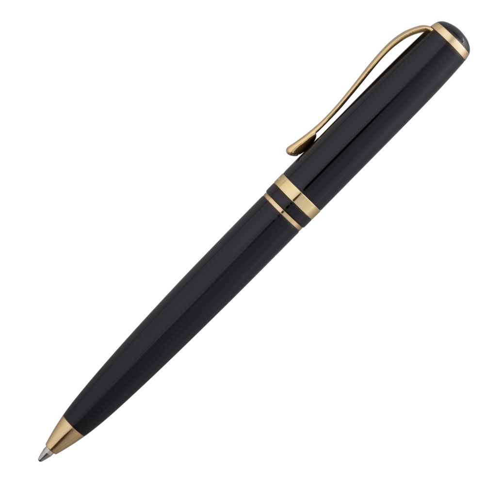 Ручка шариковая Podium, черная с золотом (X-Pen 4514.03)