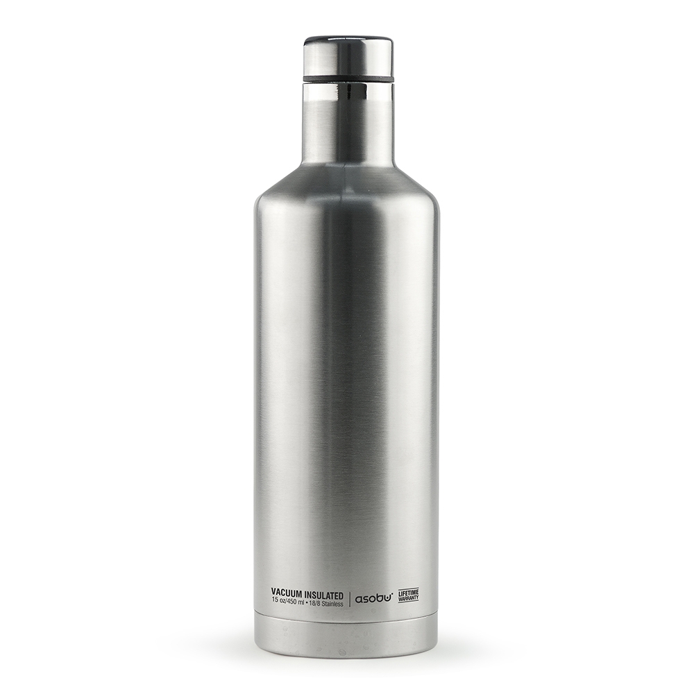 Термобутылка Times square travel bottle стальная, 0.45 л (Asobu SBV15 silver)
