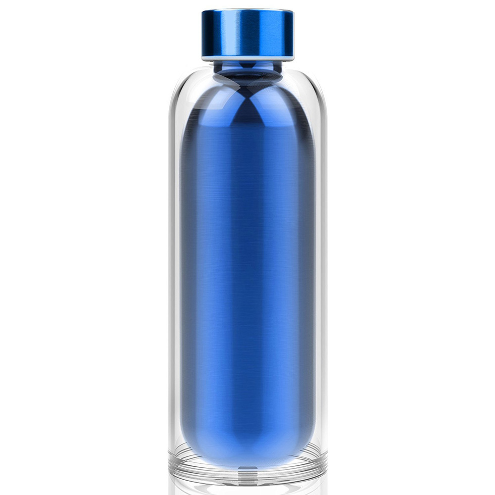 Термобутылка Escape the bottle голубая, 0.5 л (Asobu SP02 blue)