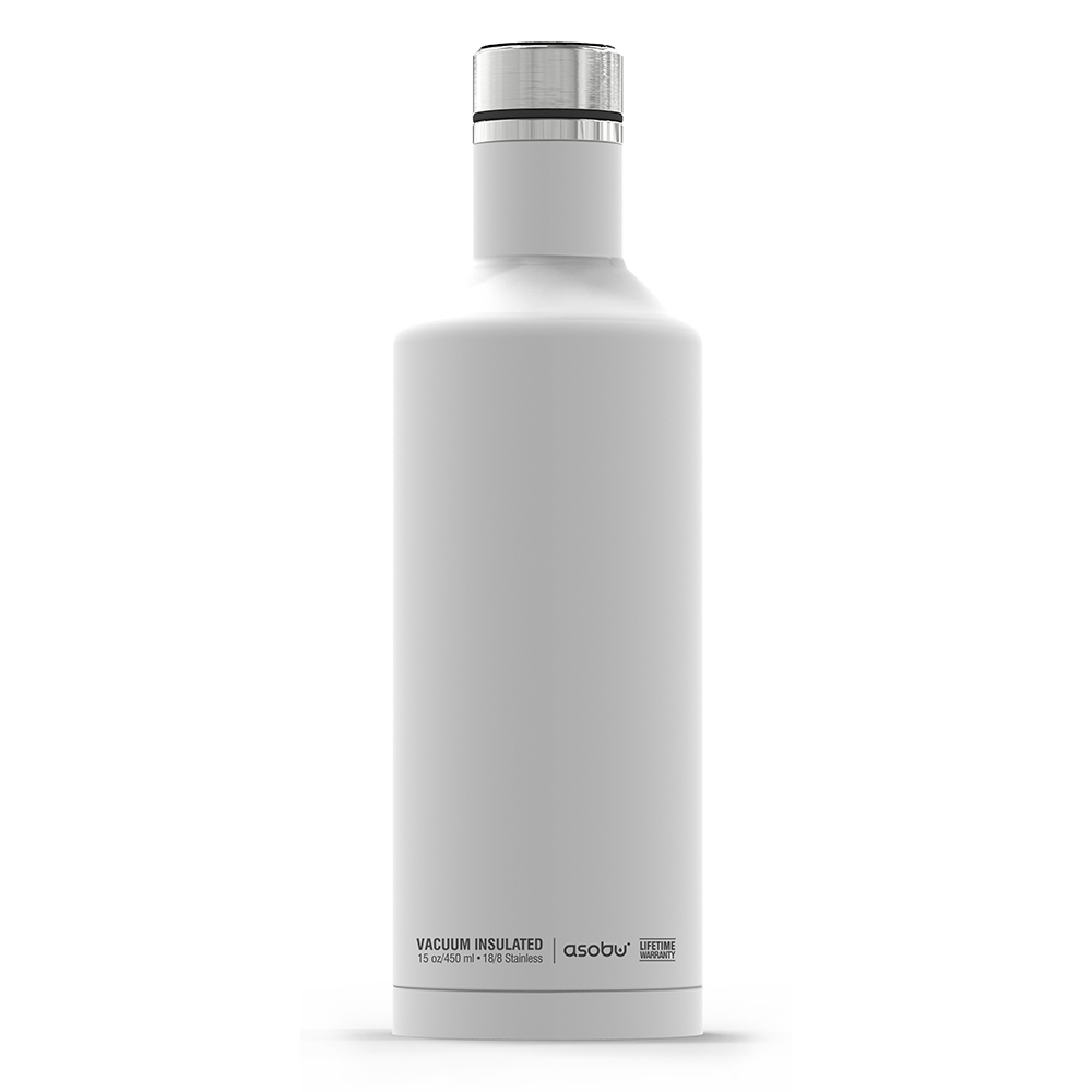 Термобутылка Times square travel bottle белая, 0.45 л (Asobu SBV15 white)