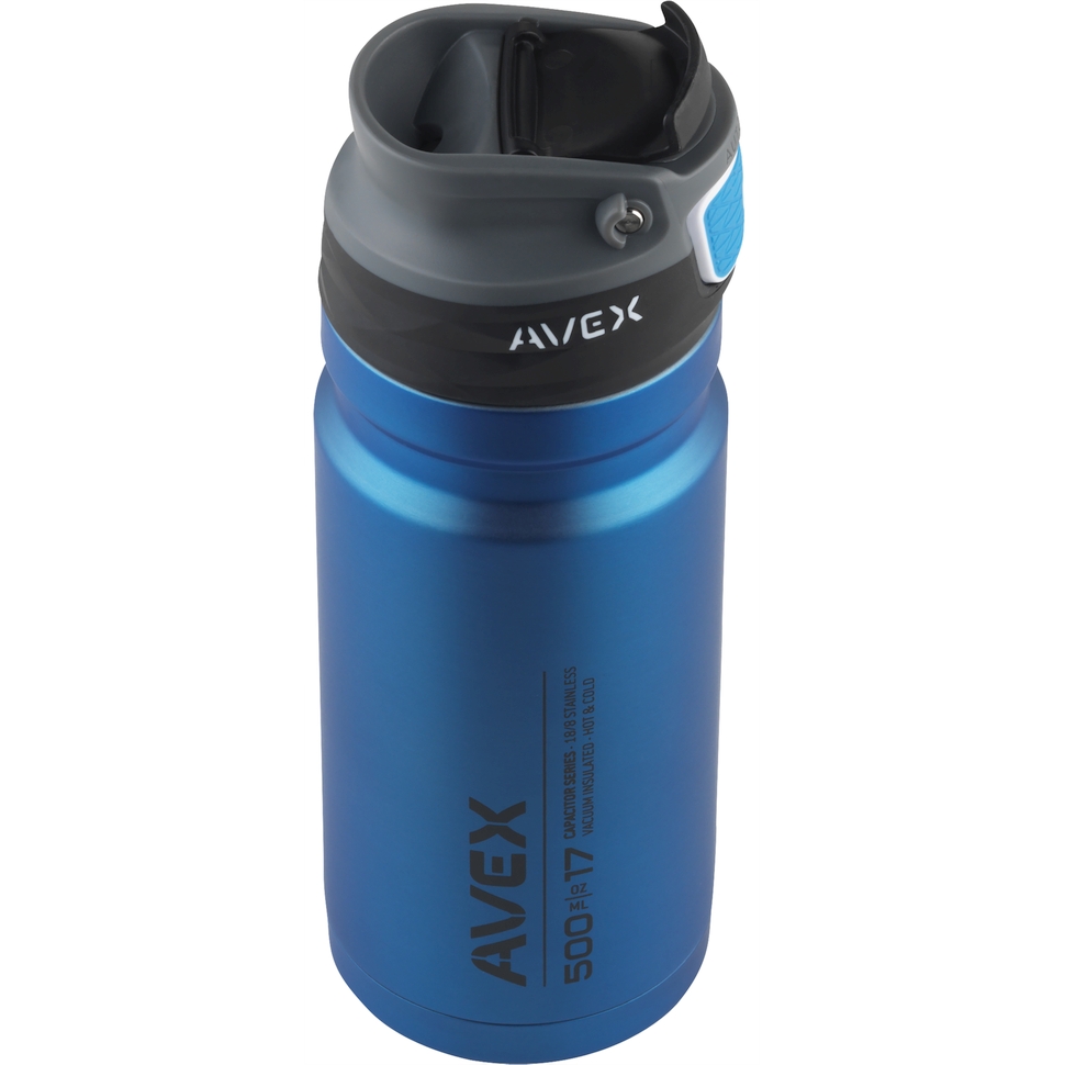 Термокружка Avex Recharge matte blue синяя, 0.5 л (Avex avex0681)
