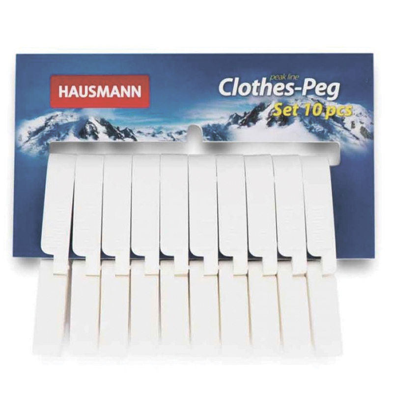 Набор прищепок Clothes Peg, 10 шт (Hausmann HM-1003)