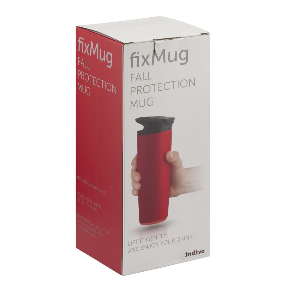 Термокружка с присоской fixMug красный, 0.54 л (Indivo 2118.50)