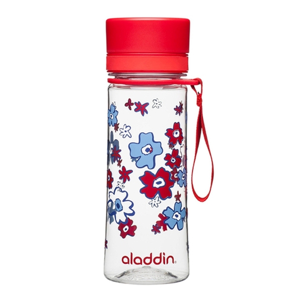 Бутылка для воды Aveo с красным узором, 0.35 л (Aladdin 10-01101-086)