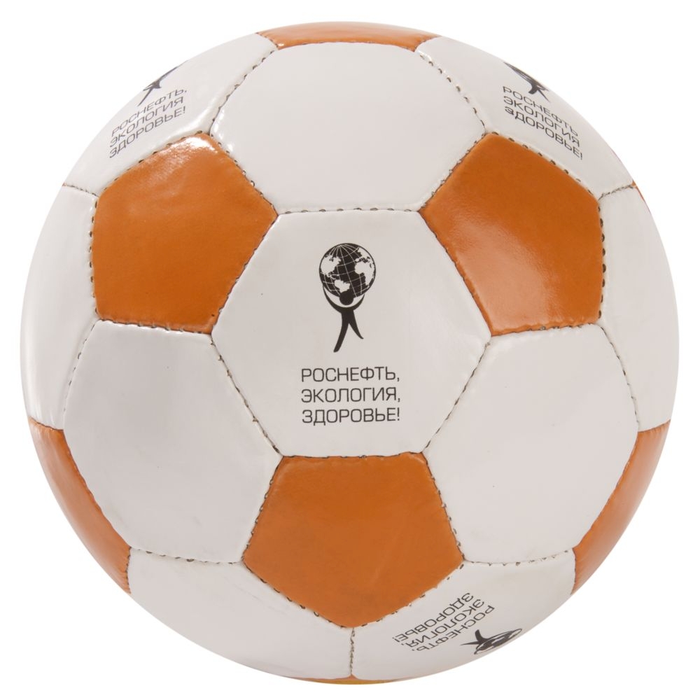 Мяч футбольный Street, бело-оранжевый (LikeTo 6111.20)