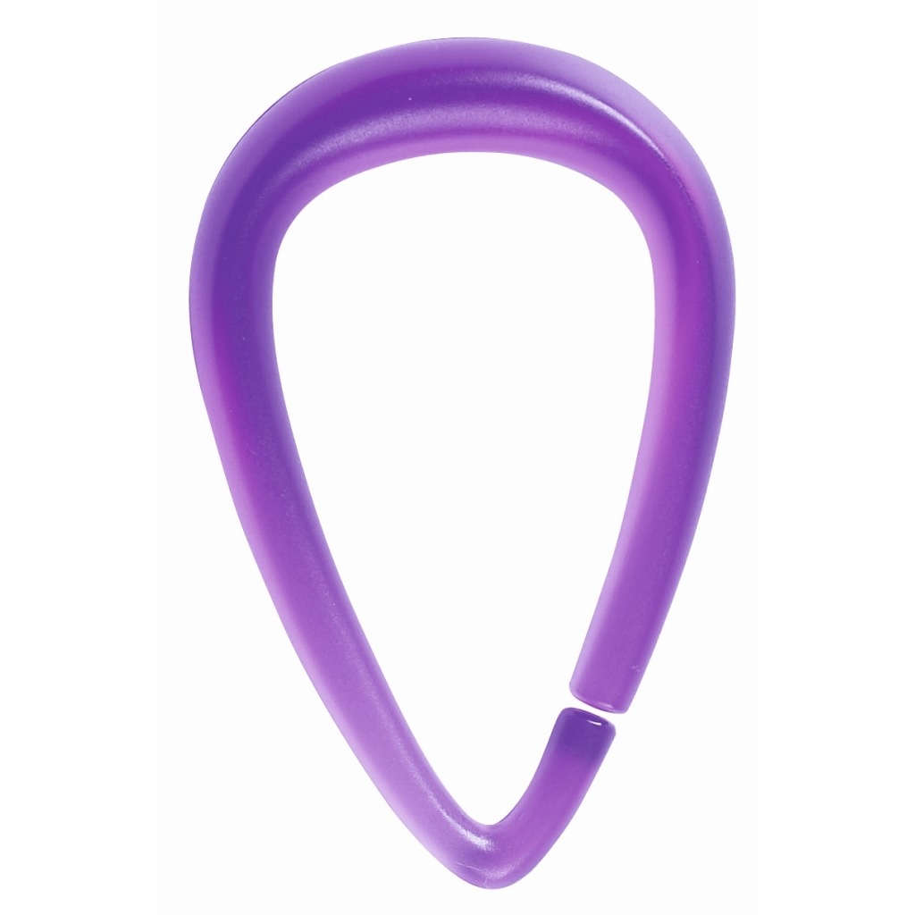 Кольца для штор Drop фиолетовые, 12 шт (Spirella 1014721)