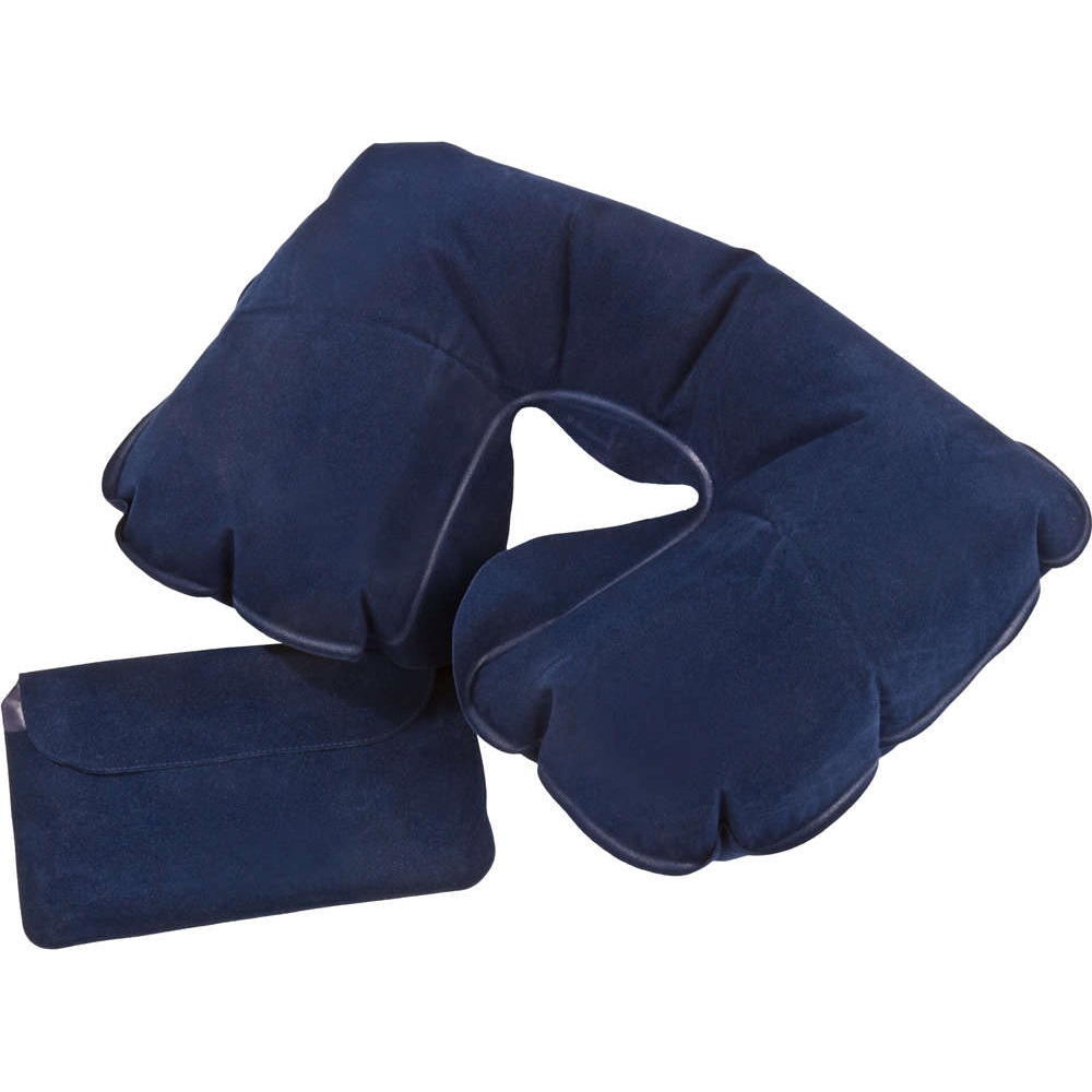 Надувная подушка под шею в чехле Sleep, темно-синяя (LikeTo 5125.40)