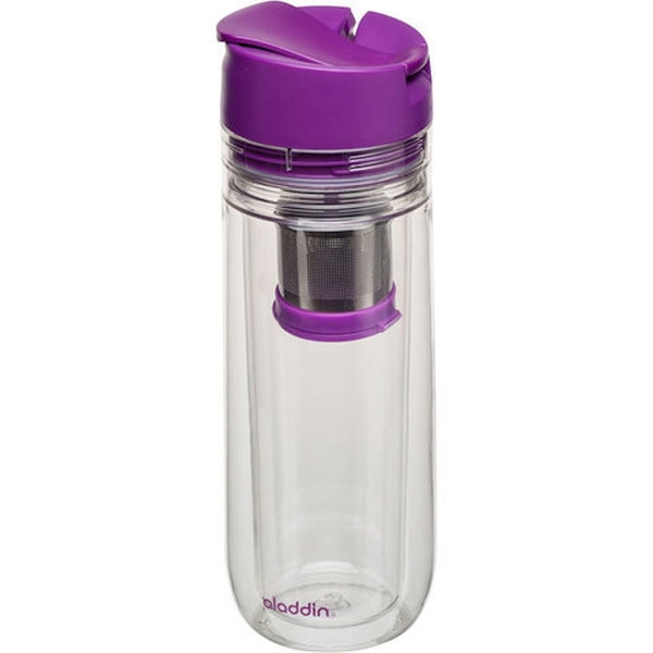 Бутылка для заваривания Tea Infuser 0.35L фиолетовая фиолетовая, 0.35 л (Aladdin 10-01957-009)