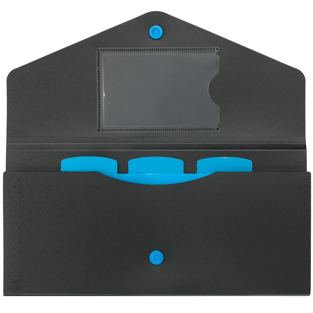 Органайзер для путешествий Envelope, черный с голубым (LikeTo 7066.34)