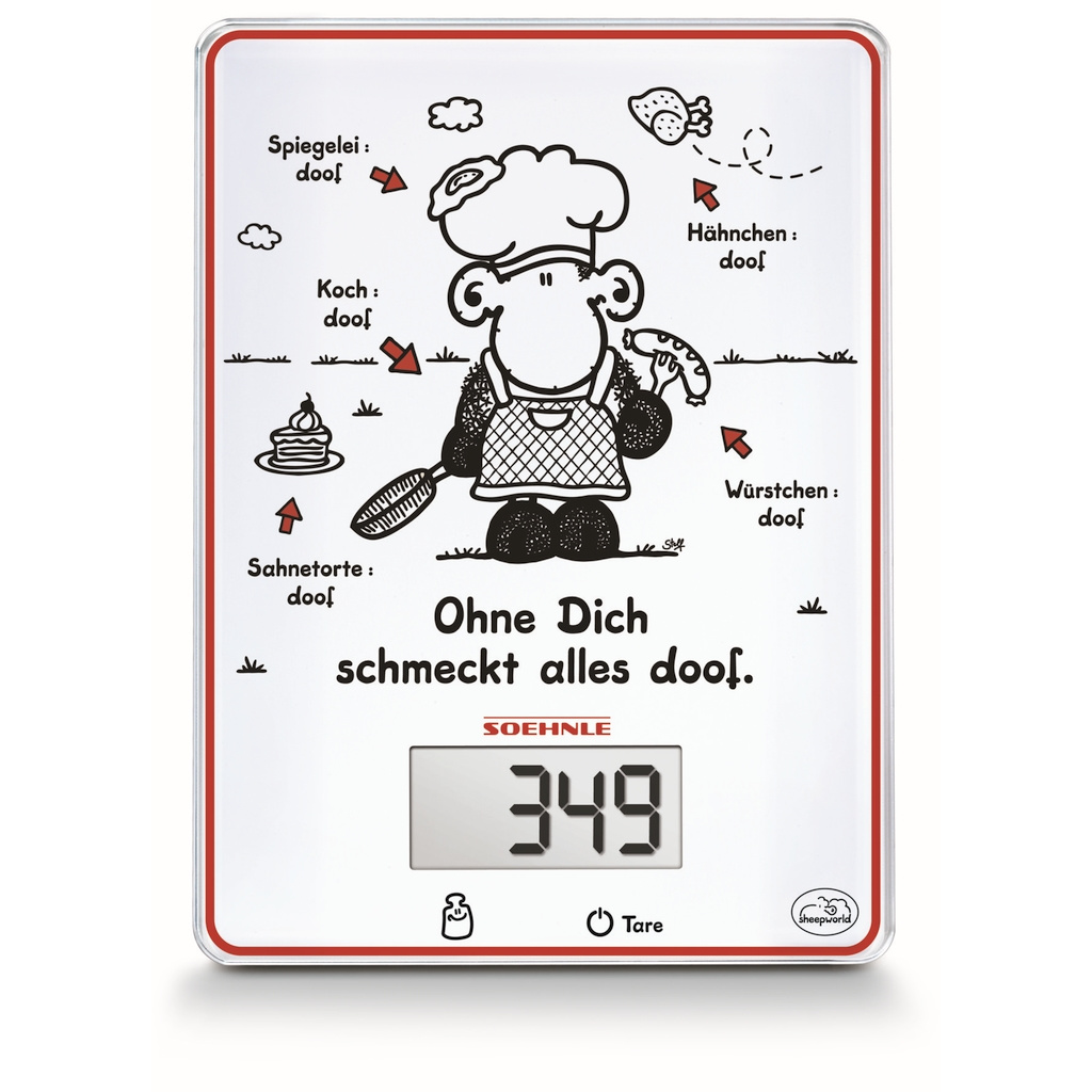 Весы кухонные Sheepworld Ohne Dich (Soehnle 66196)