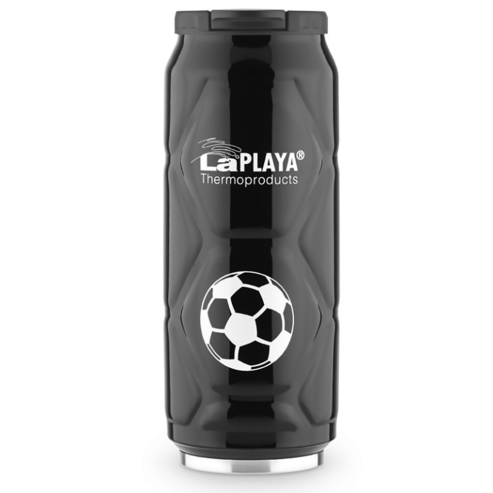 Термокружка Football Can черная, 0.5 л (LaPLAYA 560105)