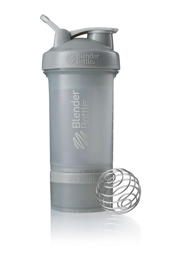 Спортивный шейкер с контейнером ProStak, серый графит (BlenderBottle 11181.10)