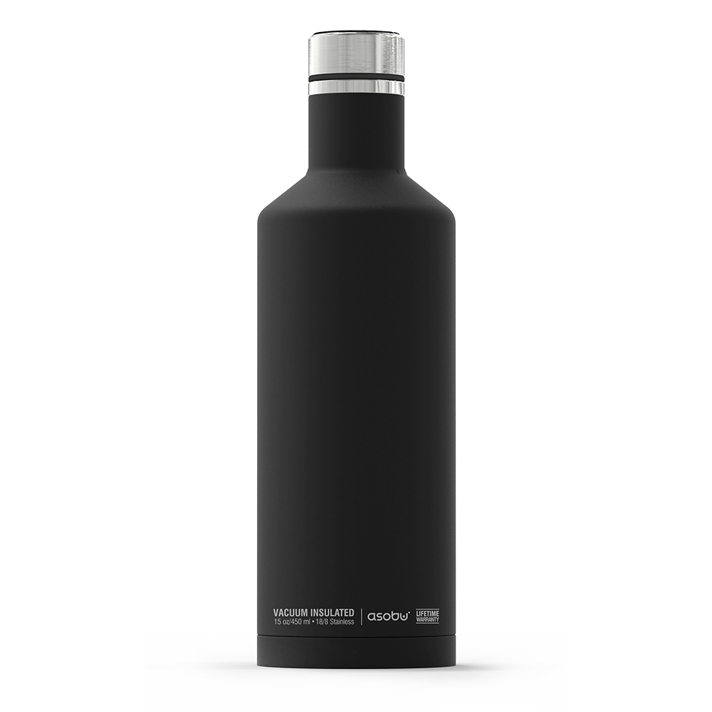 Термобутылка Times square travel bottle черная, 0.45 л (Asobu SBV15 black)