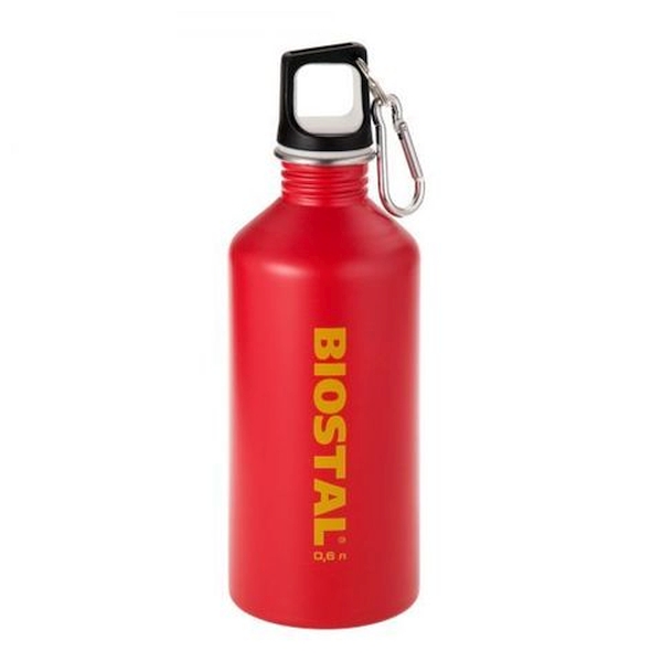 Бутылка Fler с карабином красная, 0.75 л (Biostal NS-750-R)