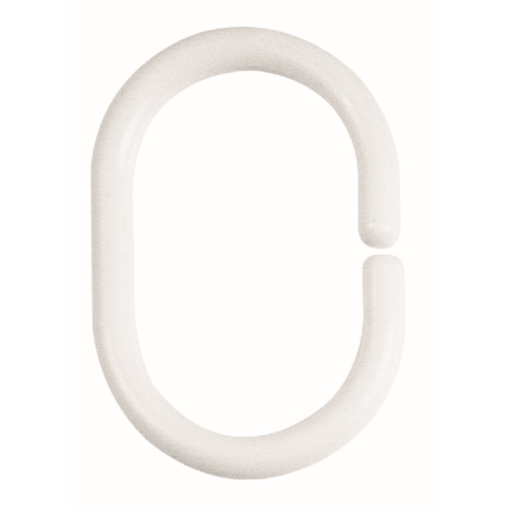 Кольца для штор C-Minor белые, 12 шт (Spirella 1040075)
