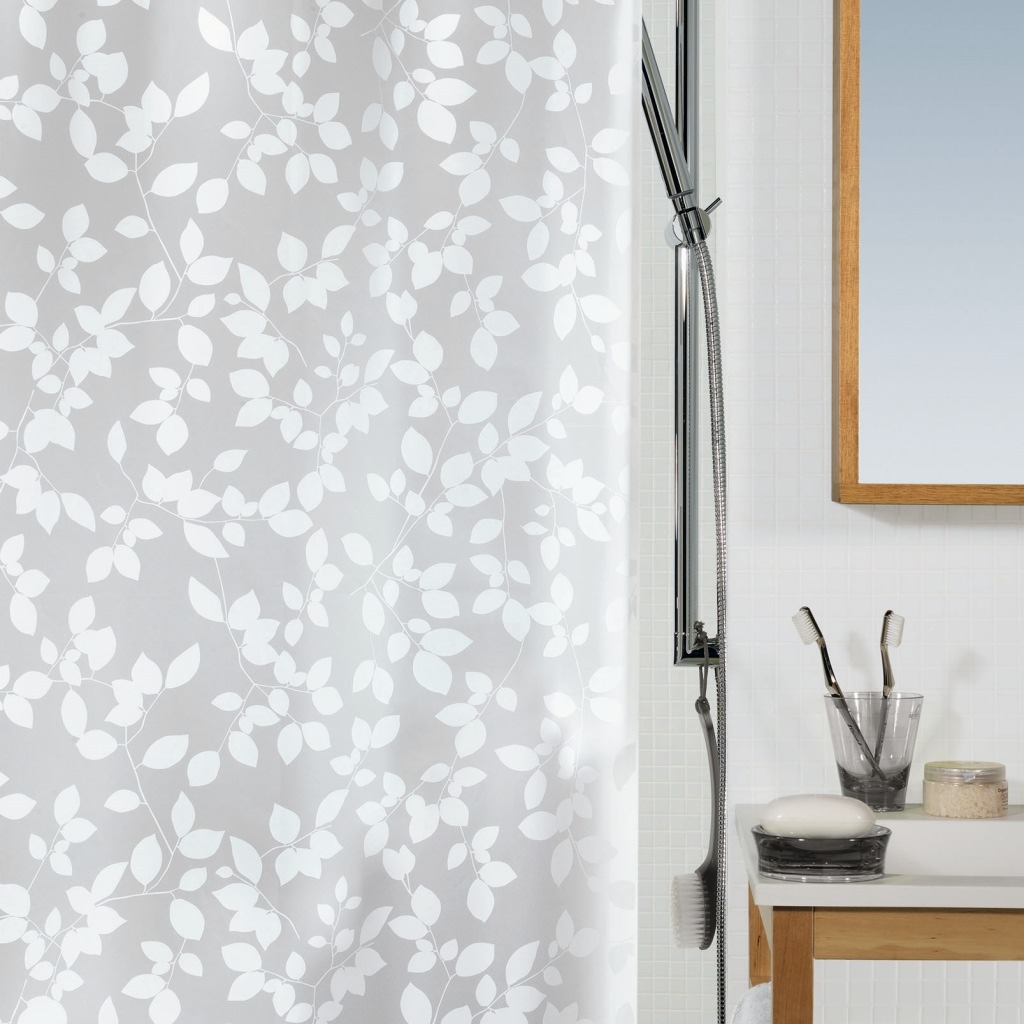 Штора для ванной Blatt белый, 180 x 200 см (Spirella 1008183)