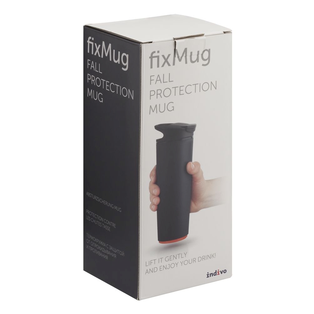 Термокружка с присоской fixMug чёрный, 0.54 л (Indivo 2118.30)