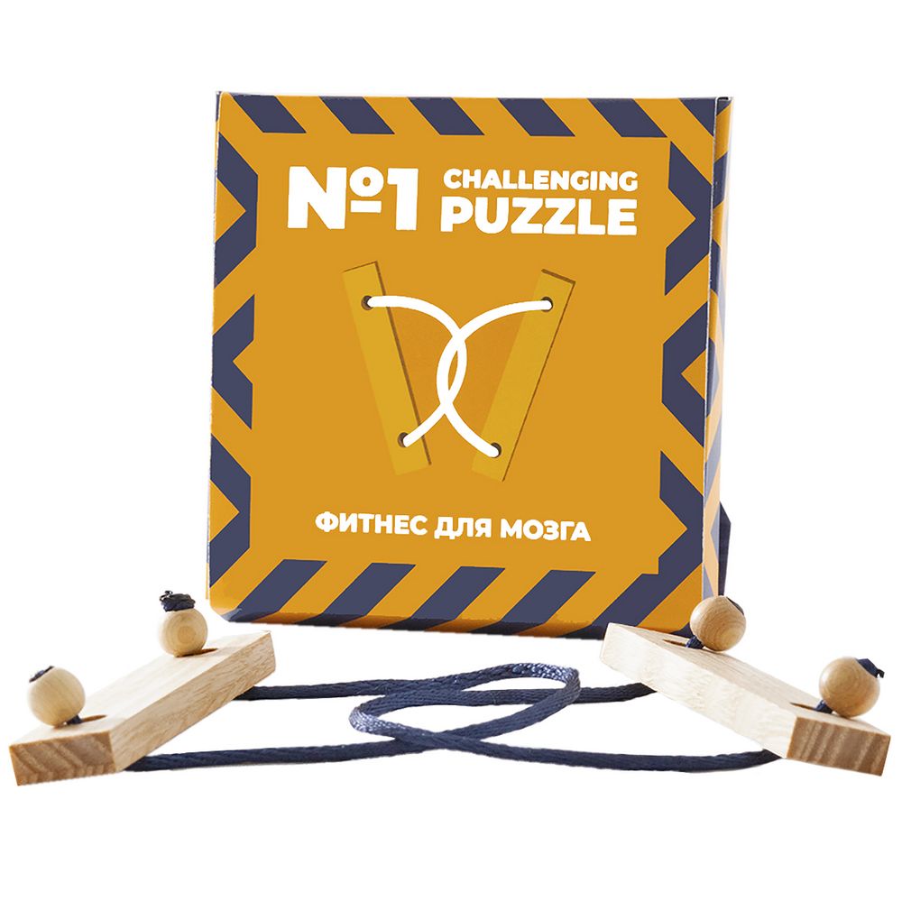  Challenging Puzzle Wood,  1 (IQ Puzzle 12106.01)