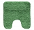 Фото 1: Коврик для туалета Gobi зелёный, 55 x 55 см (Spirella 1012775)
