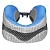 Фото 4: Подушка под шею для путешествий CaBeau Evolution Cool, серая с синим (CaBeau 5774.14)