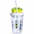 Фото 2: Детский стакан с соломинкой Snack tumbler Robot green, 0.35 л (Contigo CONTIGO0628)