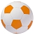 Фото 1: Мяч футбольный Street, бело-оранжевый (LikeTo 6111.20)