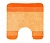 Фото 1: Коврик для туалета Balance оранжевый, 55 x 55 см (Spirella 1009223)