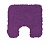 Фото 1: Коврик для туалета Highland фиолетовый, 55 x 55 см (Spirella 1013075)