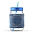 Фото 1: Кружка Jeans jar голубая, 0.75 л (Asobu MJ05 blue)