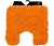 Фото 2: Коврик для туалета Highland оранжевый, 55 x 55 см (Spirella 1013067)