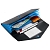 Фото 5: Органайзер для путешествий Envelope, черный с голубым (LikeTo 7066.34)