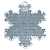 Фото 1: Пешеходный светоотражатель Снежинка, белый (Coreflect 4209.60)